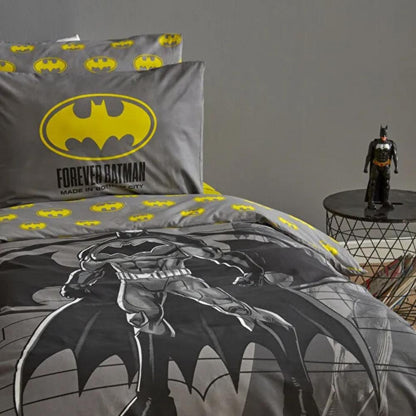 Karaca Home Batman Dark Knight 100% Cotton Single Duvet Cover Set 160x220 cm, 203.06.01.0012