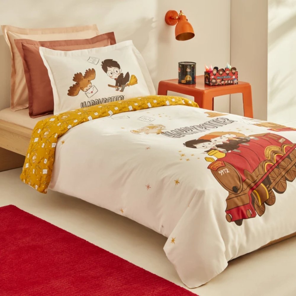 Karaca Home Harry Potter Wizards Letter Single Duvet Cover Set - 100% Cotton, 203.08.01.0024