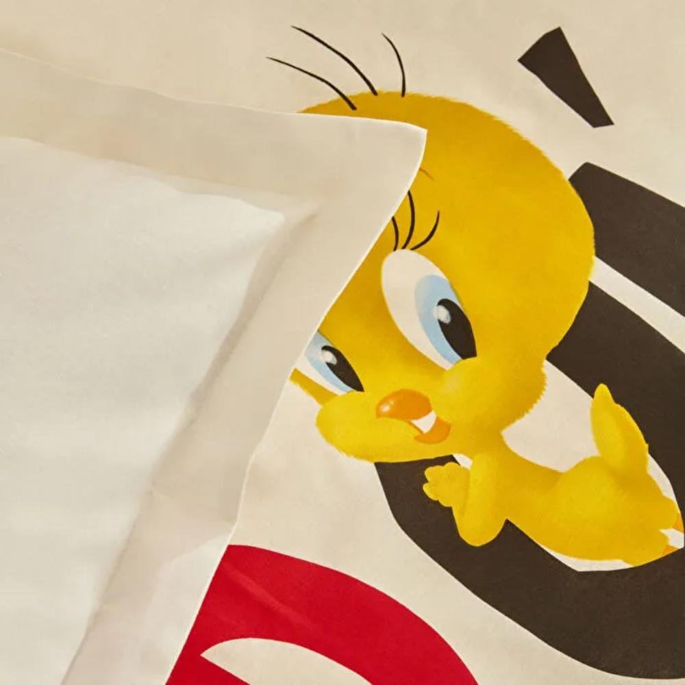 Karaca Home Looney Tunes Best Friends 100% Cotton Single Duvet Cover Set 160x220 cm , 203.12.01.0006