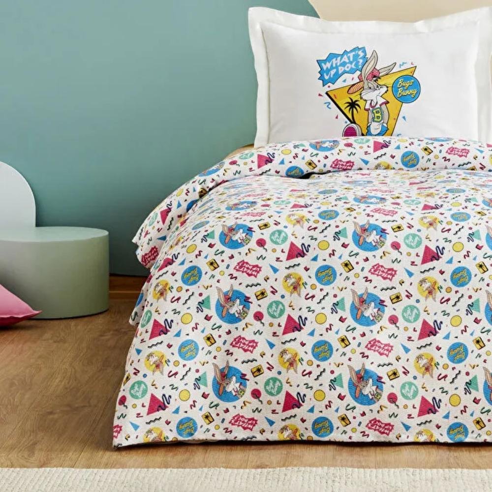 Karaca Home Looney Tunes Summer Vibes Single Duvet Cover Set 160x220 cm, 203.12.01.0008