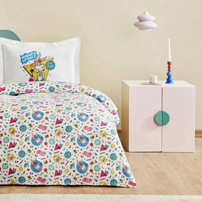 Karaca Home Looney Tunes Summer Vibes Single Duvet Cover Set 160x220 cm, 203.12.01.0008