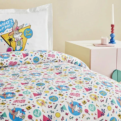 Karaca Home Looney Tunes Summer Vibes Single Duvet Cover Set 160x220 cm, 203.12.01.0008