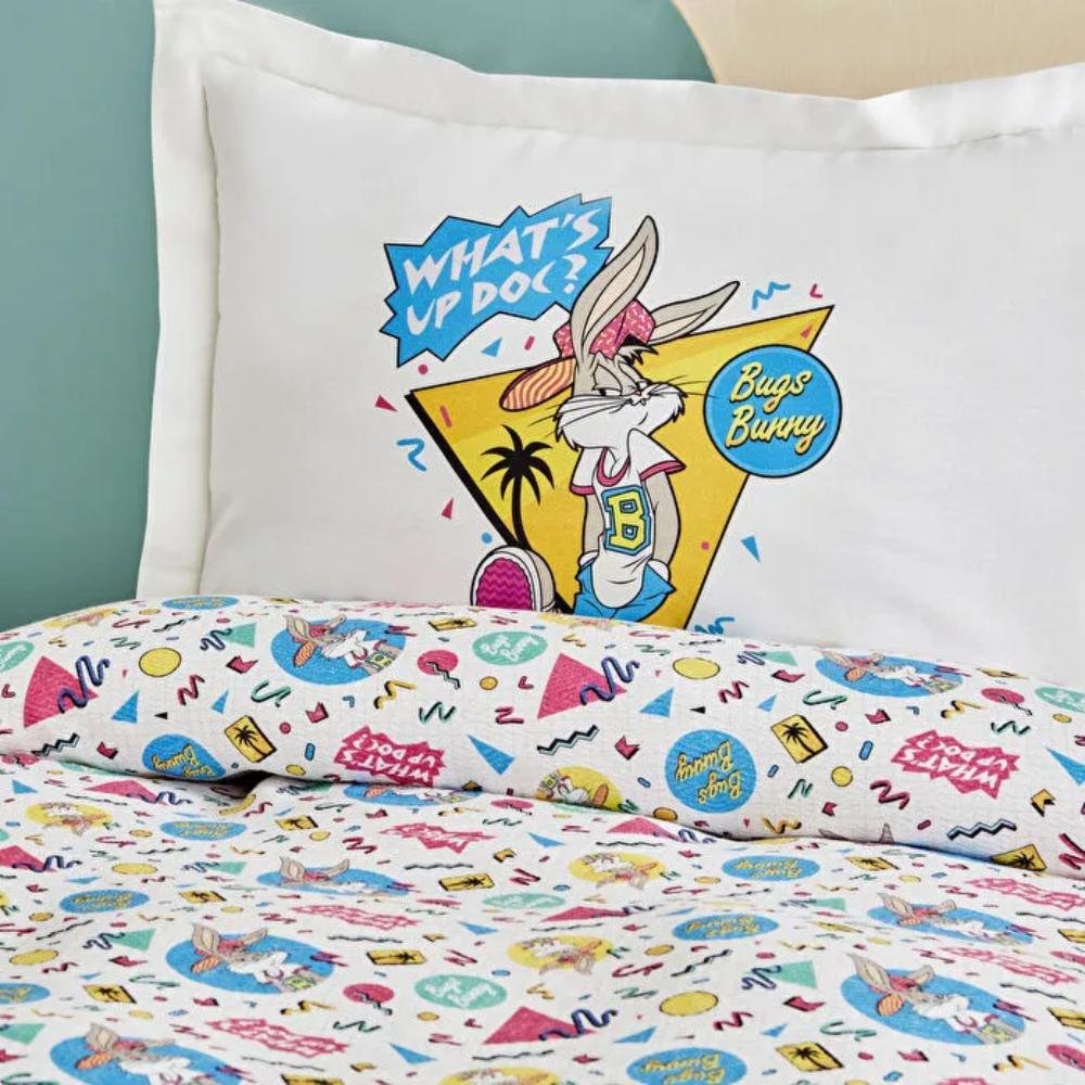 Karaca Home Looney Tunes Summer Vibes Single Duvet Cover Set 160x220 cm, 203.12.01.0008