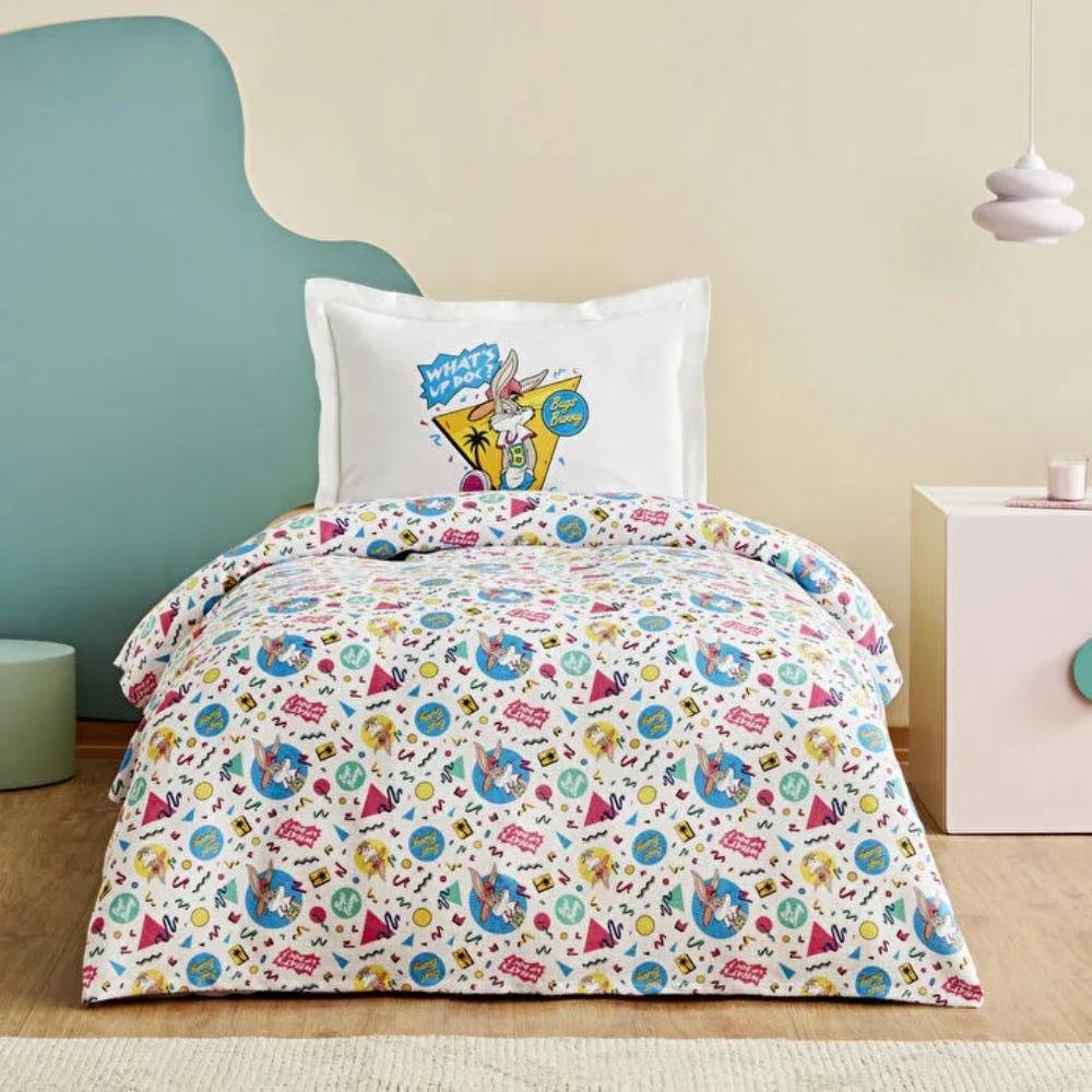 Karaca Home Looney Tunes Summer Vibes Single Duvet Cover Set 160x220 cm, 203.12.01.0008