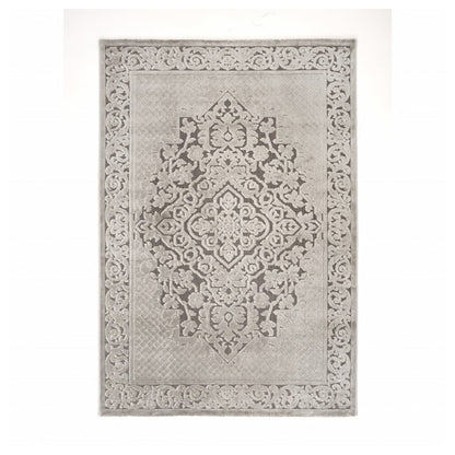 Karaca Home Cashmere Carpet 7/24 Queen Diana, Gray - 160x230 cm, 210.03.03.0205