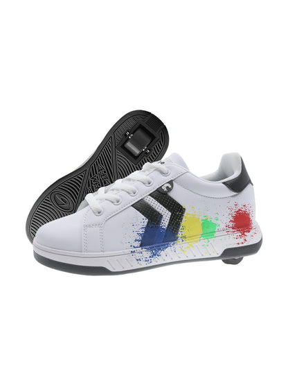 BREEZY ROLLERS 2180370 (WHITE/BLACK/MULTICOLORED)
