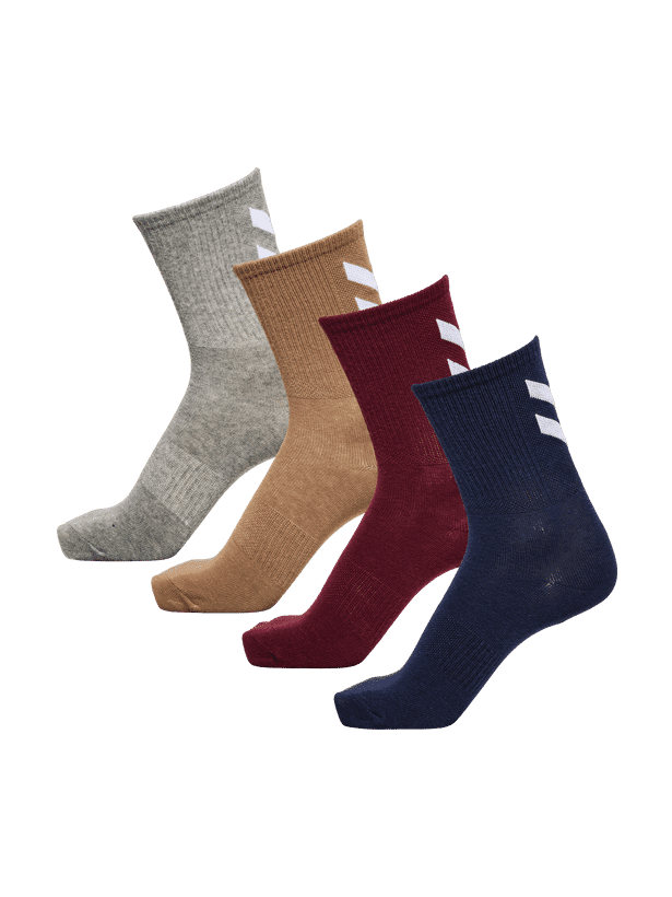 HUMMEL HMLCHEVRON COL 4-PACK SOCKS MIX