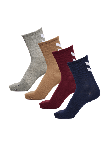 HUMMEL HMLCHEVRON COL 4-PACK SOCKS MIX
