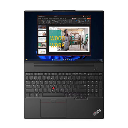 Lenovo, Thinkpad E16 G2, Intel Core Ultra 5 125U, 512Gb Ssd, 8Gb Ddr5, 16.0 Inch, 1920X1200, Integrated Intel Graphics, No Os, Black, 2 Years Warranty