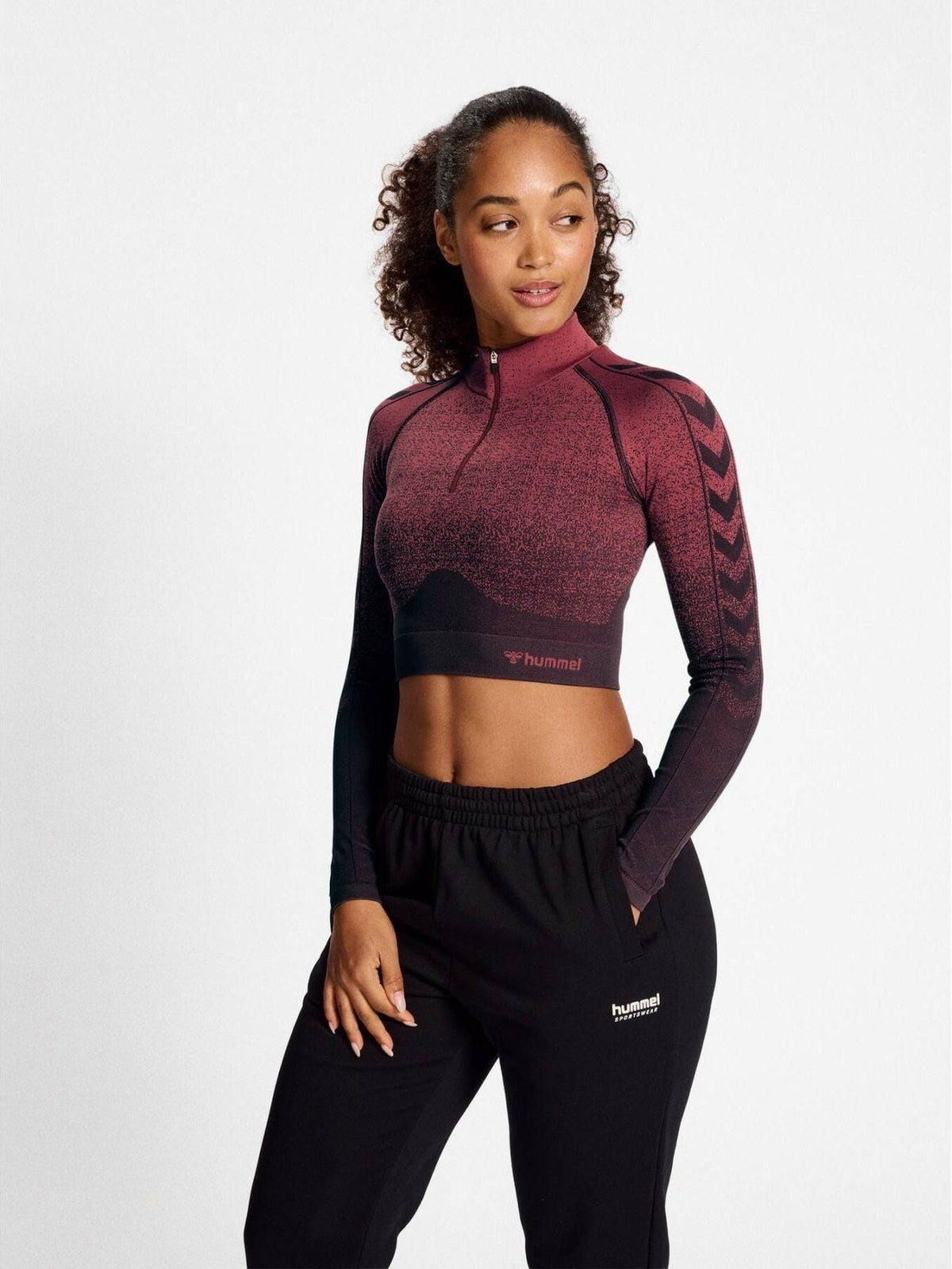 HUMMEL HMLMT FADE SEAMLESS HALF ZIP