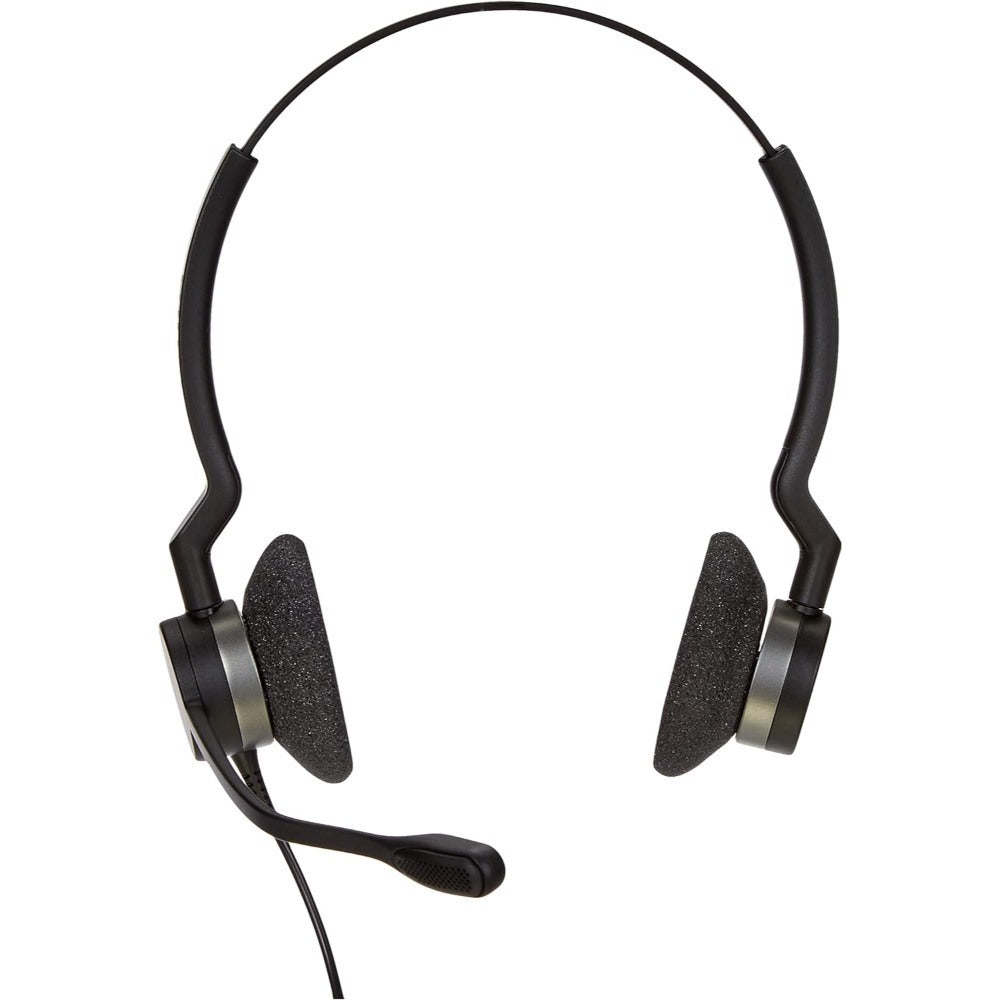 Jabra, BIZ 2300 Duo QD QD (Quick Disconnect) Wired Professional Call Center Headset-Delivers HD Voice Using Noise Cancelling Microphone, Boom arm rotates 360 Degrees, light weight, All Day Comfort