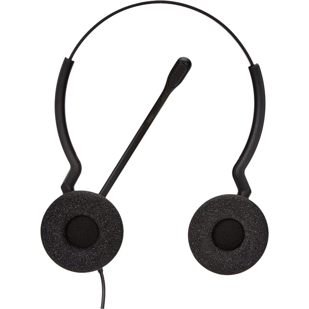 Jabra, BIZ 2300 Duo QD QD (Quick Disconnect) Wired Professional Call Center Headset-Delivers HD Voice Using Noise Cancelling Microphone, Boom arm rotates 360 Degrees, light weight, All Day Comfort