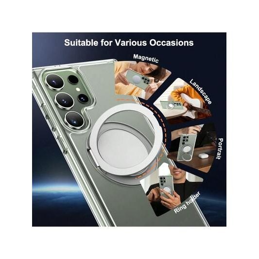 Samsung Clear Case with 360? Rotating Magnetic Stand