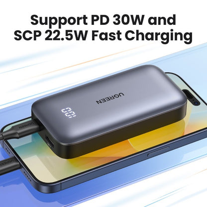 Ugreen, Airline Approved, Dual Port 10000Mah Ultra Slim Quick Charging 30W Power Bank With Digital Display Ugreen Pb502 - 25185