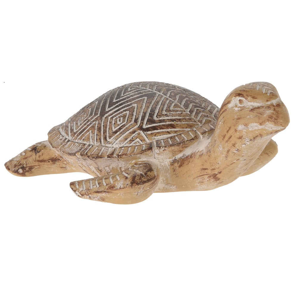 Wooden Decorative Turtle 16 cm