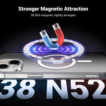 Crystal Transparent Magnetic Protective Case For Iphone 15 Ugreen - 25396