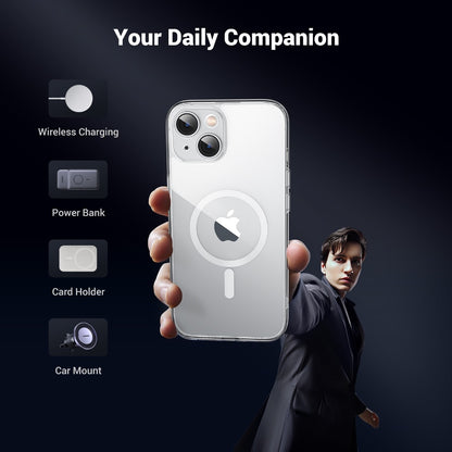 Crystal Transparent Magnetic Protective Case For Iphone 15 Ugreen - 25396