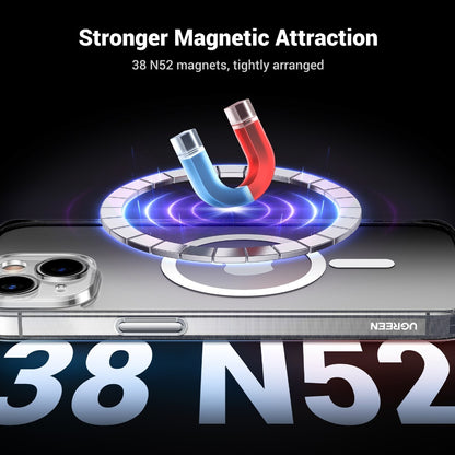 Crystal Transparent Magnetic Protective Case For Iphone 15 Plus Ugreen - 25397
