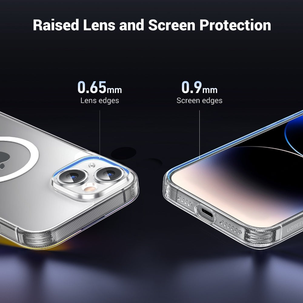 Crystal Transparent Magnetic Protective Case For Iphone 15 Plus Ugreen - 25397