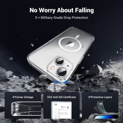 Crystal Transparent Magnetic Protective Case For Iphone 15 Plus Ugreen - 25397