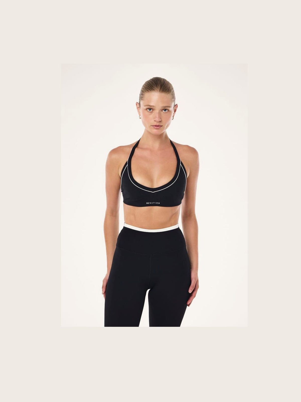 P.E NATION LAYBACK HALTER SPORTS BRA
