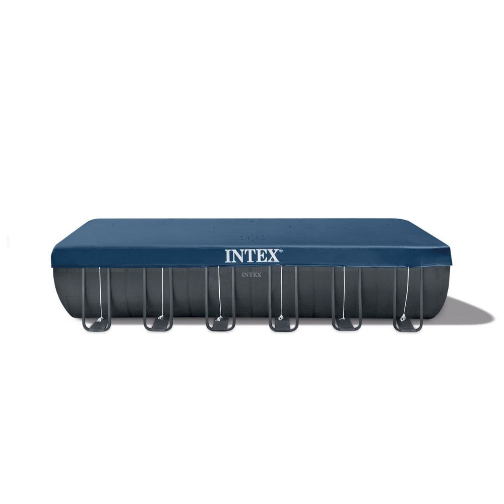 Intex, Rectangular Ultra XTR Frame Above Ground Pool Sand Filter Pump + Accessories 7.3m X 3.6m X 1.3m