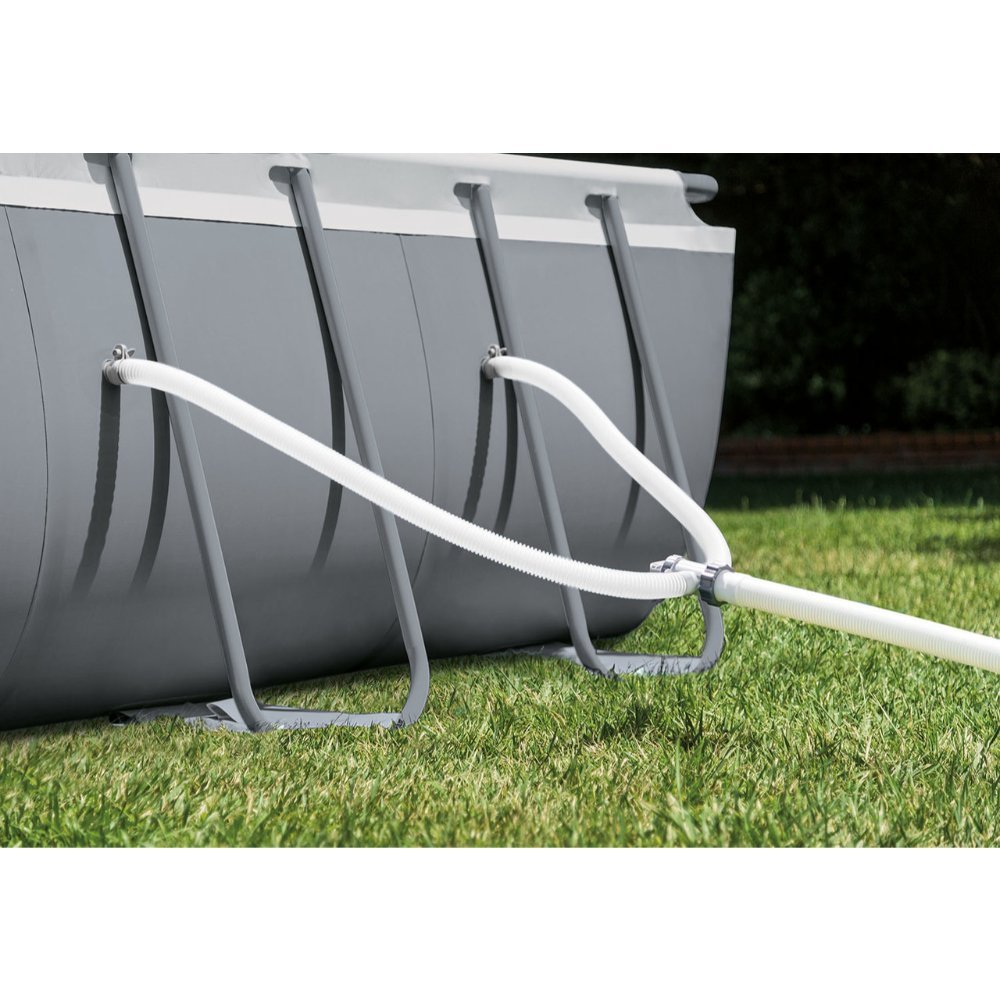 Intex, Rectangular Ultra XTR Frame Above Ground Pool Sand Filter Pump + Accessories 7.3m X 3.6m X 1.3m