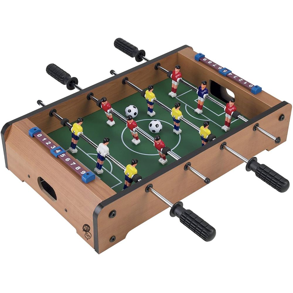 Mascube, Mini Table Football / Soccer Game Set with Two Balls and Score Keeper for Adults and Kids, pack of 1