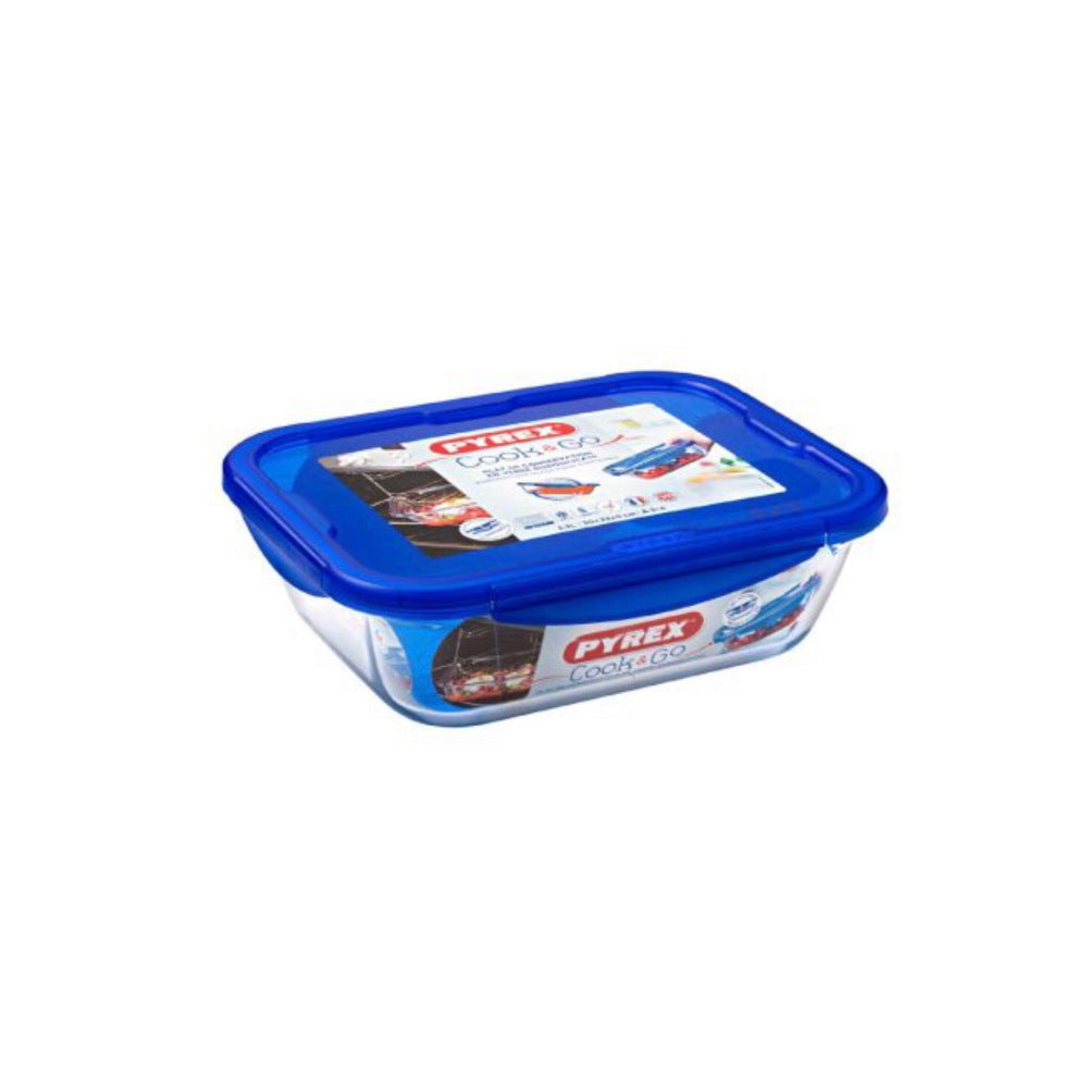 Pyrex, Cook & Go Rectangular 0.8L Leak Proof Bpa Free