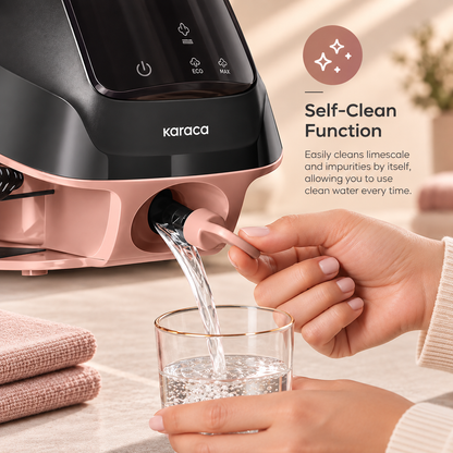 Karaca Suction Cup Smart Touch Steam Iron – Rosegold, 7883