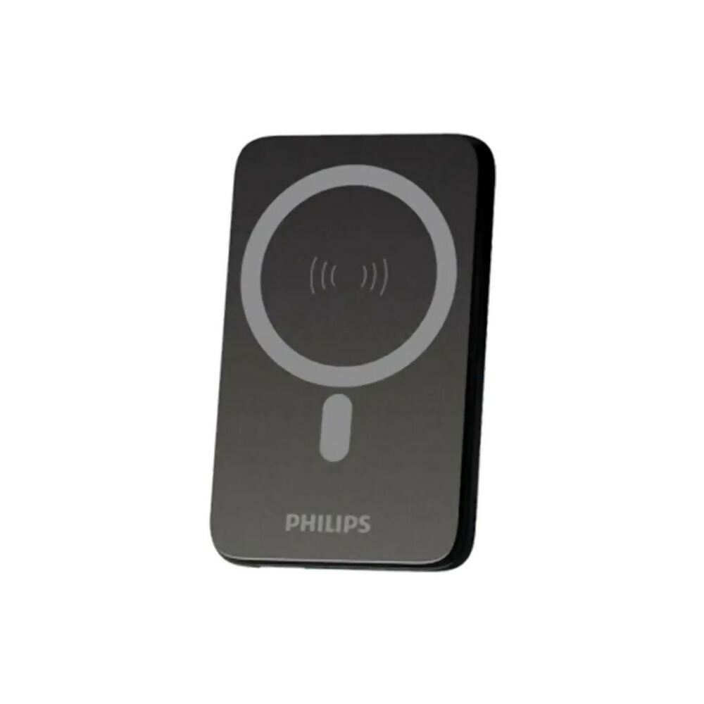 Philips Power Bank 10000mAh, Ultra Slim Type-C +C Wireless 20W [Black], PHI-DLP9712CB