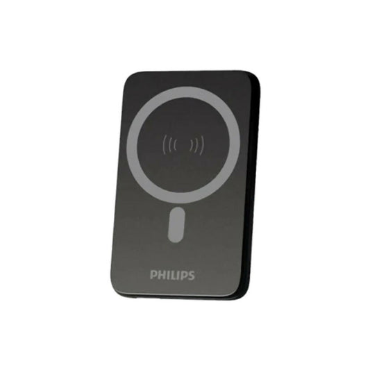 Philips Power Bank 10000mAh, Ultra Slim Type-C +C Wireless 20W [Black], PHI-DLP9712CB