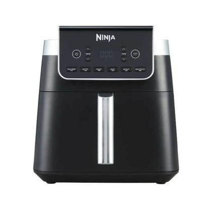 Ninja Air Fryer MAX PRO, 6.2L, Large Square Single Drawer, Roast, Bake, Air Fry, Family Size, Digital, Non-Stick, Dishwasher Safe Basket & Crisper Plate, Black, AF180ME