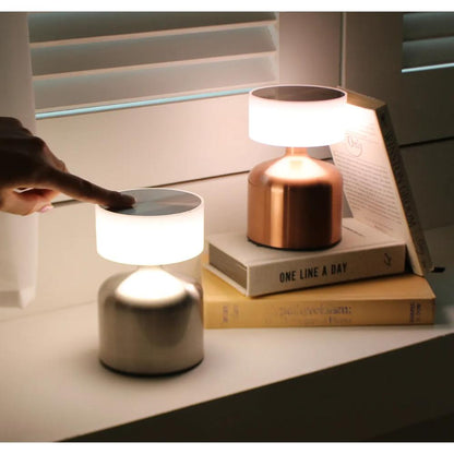 Versatile Bronze Cordless Table Lamp 13 cm, Touch Control, 3 Light Levels, SK1951411