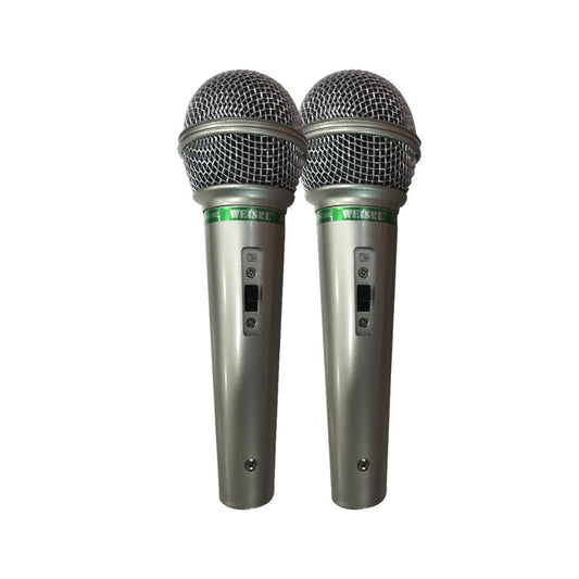 Weisre, Professional 2 Microphone Silver, 2MIC