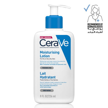 Cerave, Moisturizing Lotion for Normal to Dry Skin with Hyaluronic Acid, Available in Different Sizes