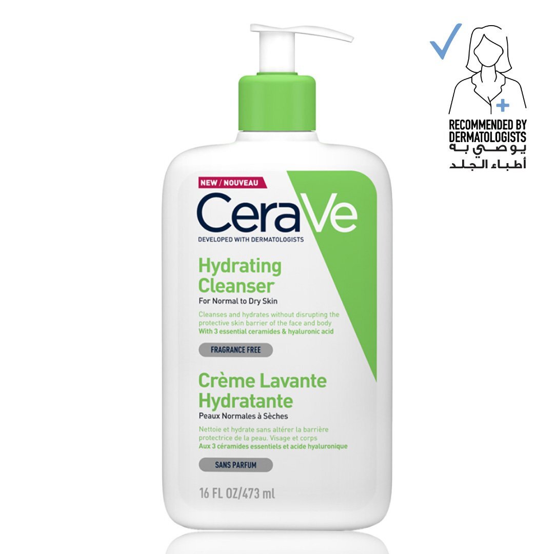 Cerave, Hydrating Cleanser for Normal to Dry Skin with Hyaluronic Acid, Available in Different Sizes