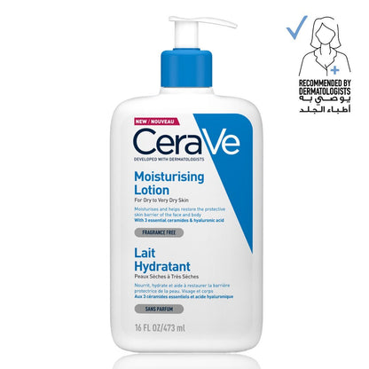 Cerave, Moisturizing Lotion for Normal to Dry Skin with Hyaluronic Acid, Available in Different Sizes