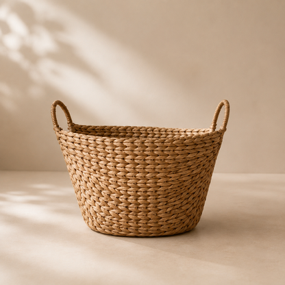 Karaca Home Lora Boho Style Wicker Oval Basket 35 cm, 300.21.02.0122