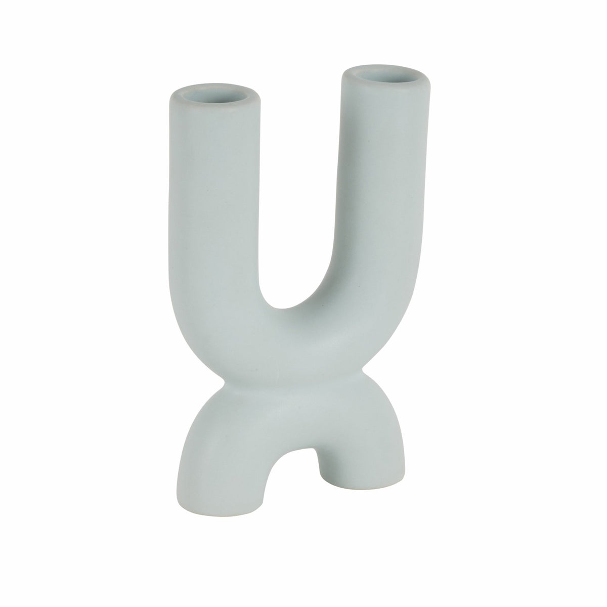 Karaca Home Martina Set of 2 Decorative Candlesticks - Light Blue, 300.23.01.0521