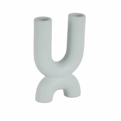 Karaca Home Martina Set of 2 Decorative Candlesticks - Light Blue, 300.23.01.0521