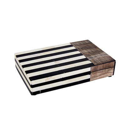 Karaca Home Black Stripe Bone Box 20 × 13 cm, 300.01.01.2465