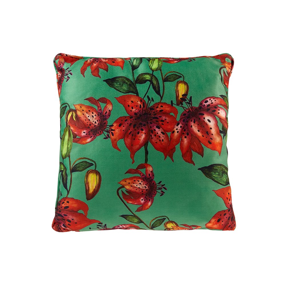 Karaca Home Floral Green Decorative Pillow 45 x 45 cm, 300.21.02.0235