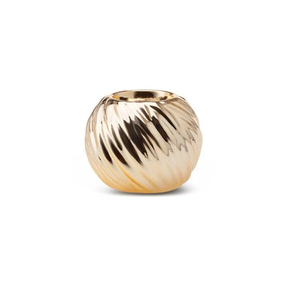 Karaca Home Joy Tealight Ceramic Candle Holder Gold 8 x 6 cm, 300.21.02.0346