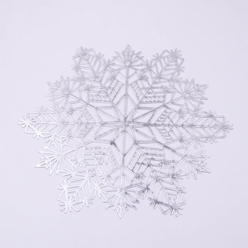 Karaca Home Snow Flake 2Pcs PVC American Service Silver 38cm, 300.21.02.0591