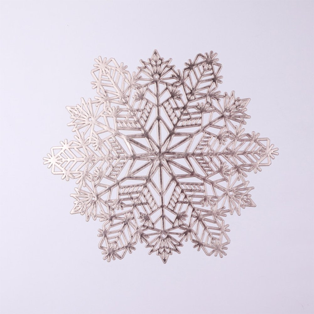Karaca Home Snow Flake 2Pcs PVC American Service Gold 38cm, 300.21.02.0592