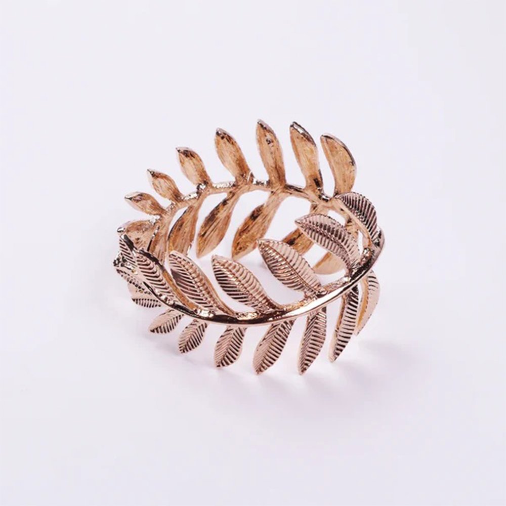 Karaca Home Lamina 2-Pack Napkin Ring [Gold], 300.21.02.0600