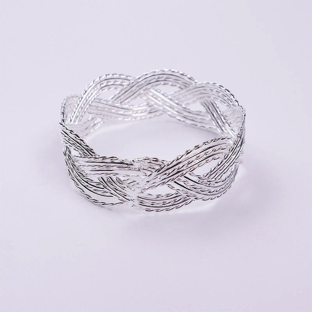 Karaca Home Glamour 12Pcs Napkin Ring [Silver], 300.21.02.0761