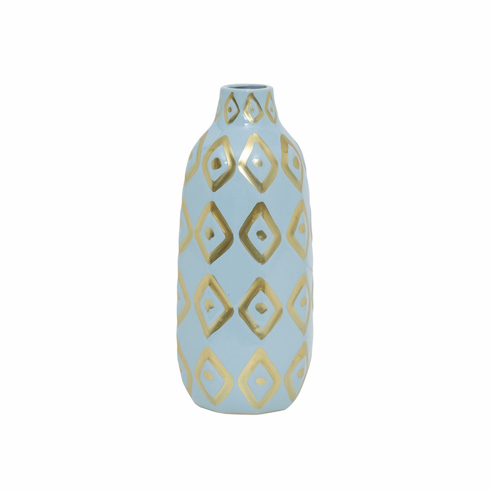 Karaca Home Joyful Blue Ceramic Vase 25 cm, 300.22.02.0038