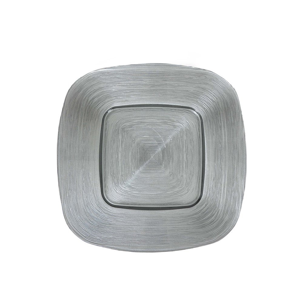 Karaca Home Premium Glass Charger Plate [Silver] 37cm, 300.22.02.0257